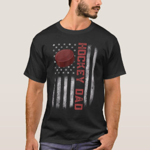 Mannen Amerikaanse Vlag  Hockey Vlag Vader' T-shirt