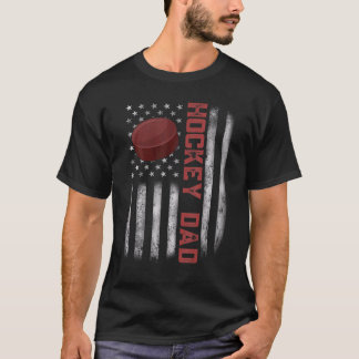 Mannen Amerikaanse Vlag  Hockey Vlag Vader' T-shirt