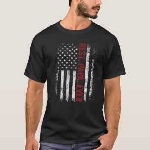 Mannen Amerikaanse vlag opa beste papa ooit vader' T-shirt