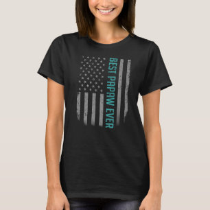Mannen Amerikaanse vlag vader vaderdag beste papie T-shirt