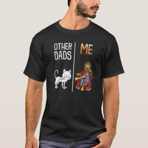 Mannen Andere Vaders Ik Kat Leeuw Nieuwe Vader 1e  T-shirt