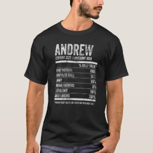 Mannen Andrew Nutrition Gepersonaliseerde Naam FAC T-shirt