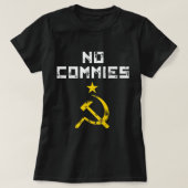 Mannen anticommunistische antisocialist no command t-shirt (Design voorkant)