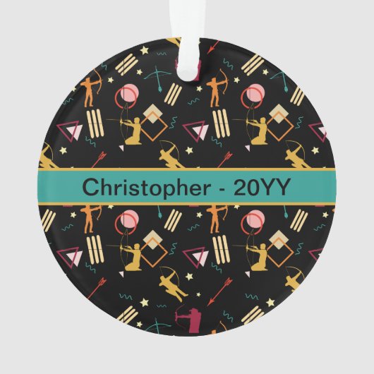 Mannen architectuur - Boys Bow n Arrow Abstracte k Ornament (achterkant)