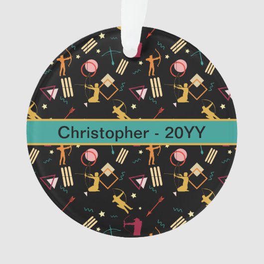 Mannen architectuur - Boys Bow n Arrow Abstracte k Ornament (voorkant)