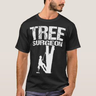 Mannen artiest Gift Dad Tree Surgeon climate chain T-shirt