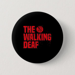 Mannen Asl Sign Language Coach Deaf Awareness Gift Ronde Button 5,7 Cm