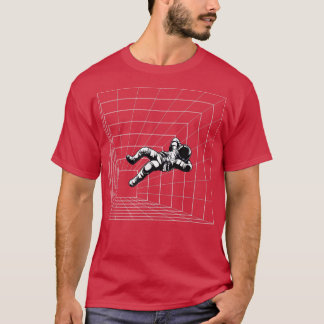 Mannen Astronaut Floating in Space T-shirt