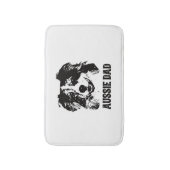 Mannen Aussie Pa - Australische Shepherd Dog Dad Badmat (Voorkant Verticaal)