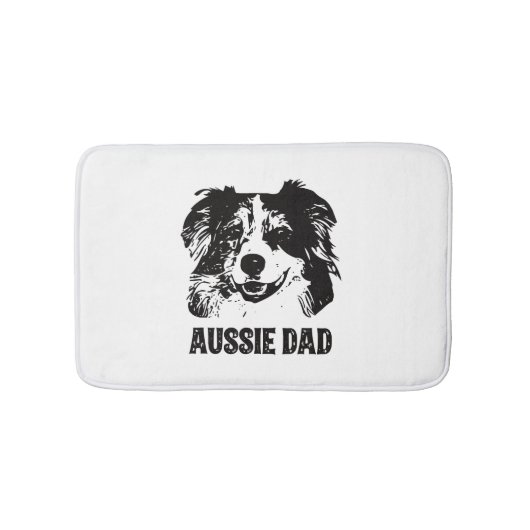 Mannen Aussie Pa - Australische Shepherd Dog Dad Badmat (Voorkant)
