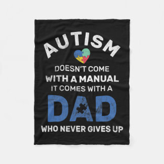 Mannen autisme Papa geeft nooit autisme voorlichti Fleece Deken