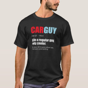 Mannen auto Guy Definition Gear Head Lov T-shirt