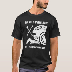 Mannen automatische mechanische autodieselmotoren t-shirt