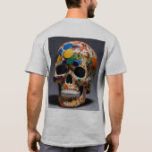 Mannen Avant-Pop Skull Fusion T-shirt (Achterkant)