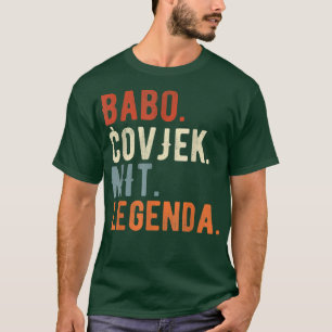 Mannen Babo Bosnië Vader Bosna Bosna T-shirt