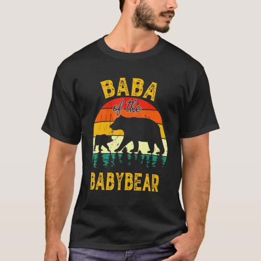 Mannen baby's van het Baby Birthday Baba vaders D T-shirt (Voorkant)