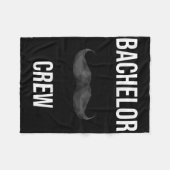 Mannen Bachelor Crew Bruidegom Bruid Avond Bachelo Fleece Deken (Voorkant (Horizontaal))