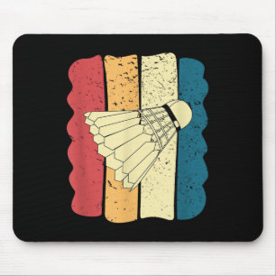 Mannen Badminton Grappig Vintage Grappig Cadeau-id Muismat