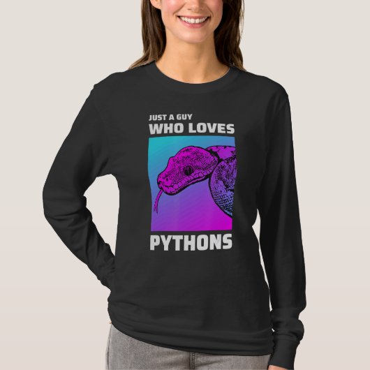 Mannen Ball Python Slang T-shirt (Voorkant)