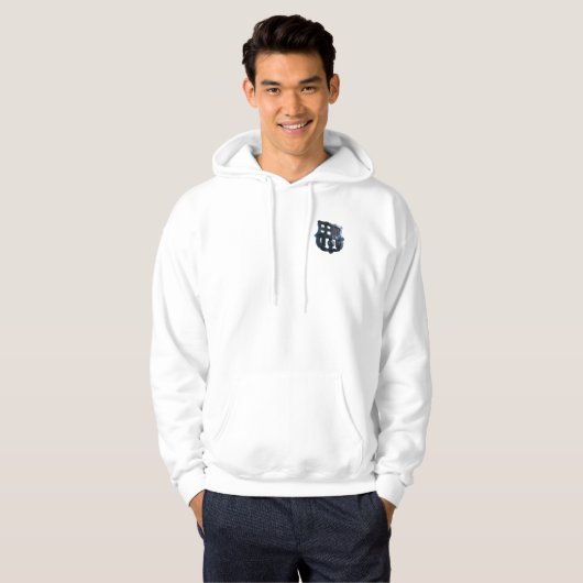 Mannen Barcelona Metal Crest Hoodie (Voorkant volledig)