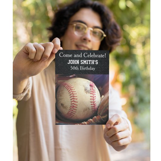 Mannen Baseball Birthday Kaart