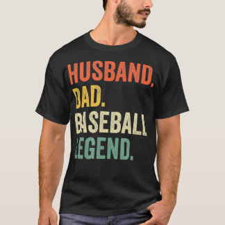 Mannen Baseball Coach Player Funny Husband Dad Leg T-shirt