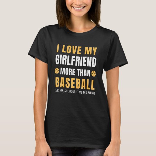 Mannen Baseball Player Boyvriend Coach Baseball Fa T-shirt (Voorkant)