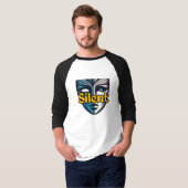 Mannen Basic 3/4 Sleeve Raglan T-Shirt (Voorkant volledig)