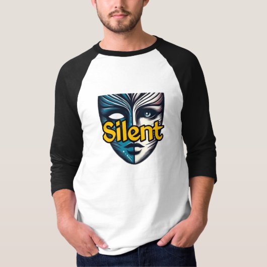 Mannen Basic 3/4 Sleeve Raglan T-Shirt (Voorkant)