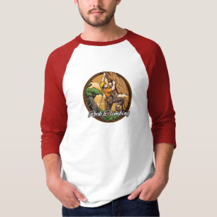 Mannen Basic 3/4 Sleeve Raglan T-Shirt