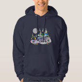 Mannen Basic Hooded Sweatshirt Navy RushCamp2019 (Voorkant)