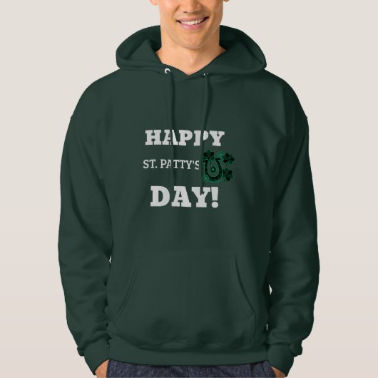 Mannen Basic Hooded Sweatshirt St. Patrick’s Day (Voorkant)