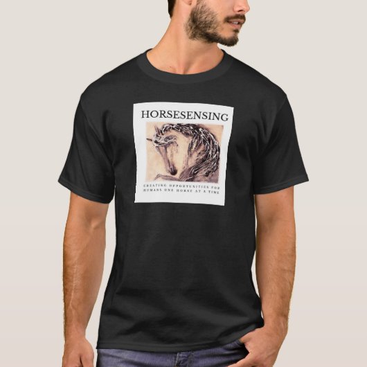 Mannen Basic HorseSensing T-Shirt (Voorkant)