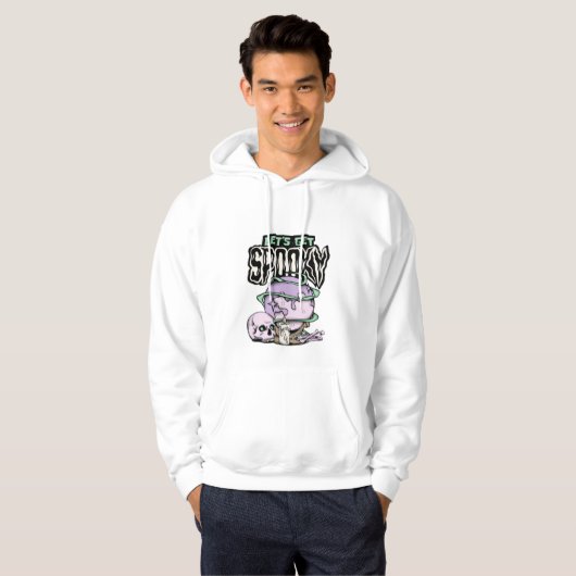 mannen Basic Houded sweatshirt ontwerp (Voorkant volledig)