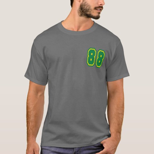 Mannen Basic T (donkergrijs) T-shirt (Voorkant)