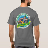 Mannen Basic T (donkergrijs) T-shirt (Achterkant)