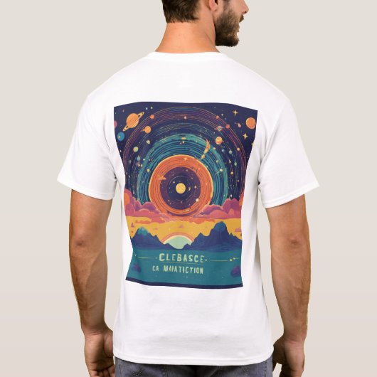 Mannen Basic T-Shirt (Achterkant)