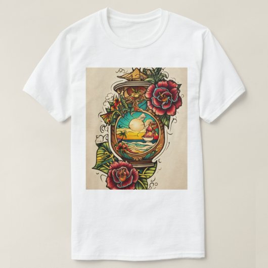 Mannen Basic T-Shirt (Design voorkant)