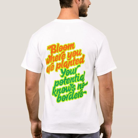 Mannen Basic T-Shirt (Achterkant)