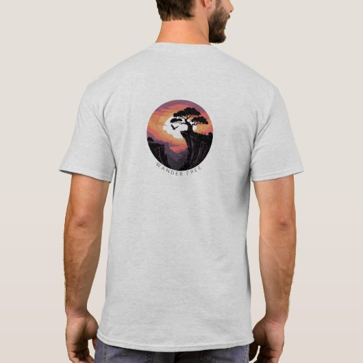 Mannen Basic T-Shirt (Achterkant)