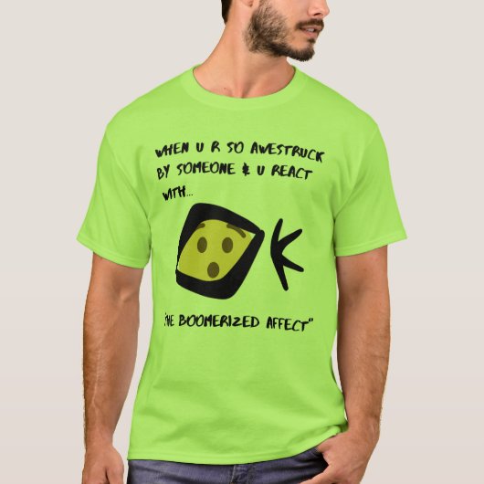Mannen Basic T-Shirt Boomeranged (Voorkant)
