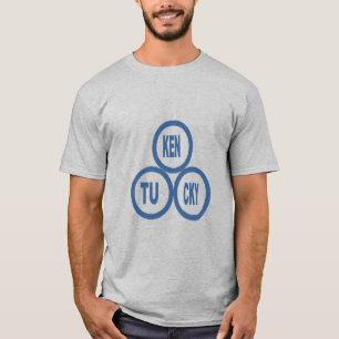 Mannen Basic T-Shirt grijs KENTUCKY