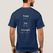 Mannen Basic T-shirt hopen op een triomf (Achterkant)