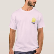 Mannen Basic T-Shirt in Bleek roze