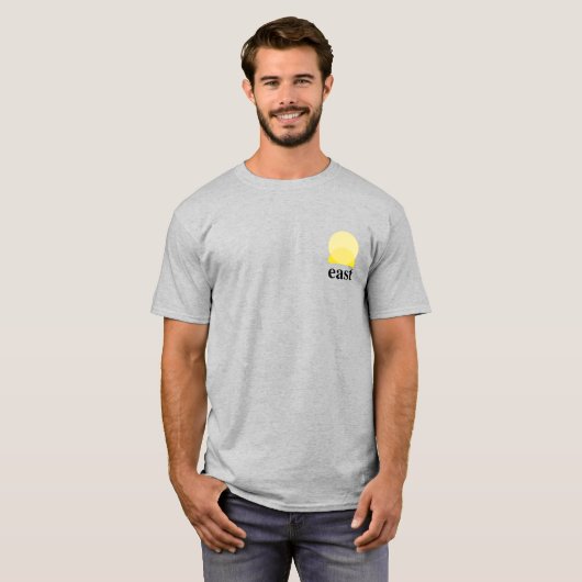 Mannen Basic T-Shirt in grijs (Voorkant volledig)