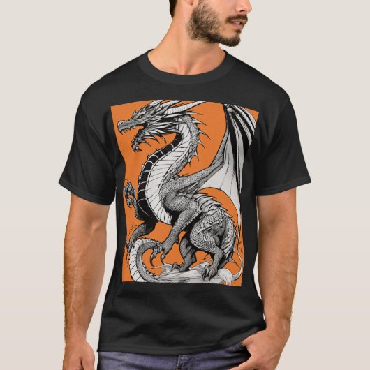 Mannen-basic T-shirt in trandy (Voorkant)
