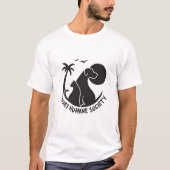 Mannen Basic T-shirt met Black KHS Logo (Voorkant)