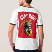 MANNEN BASIS T-SHIRT (Achterkant volledig)