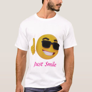 Mannen-basis T-shirt met glimlach Emoji