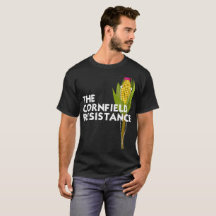 Mannen basisch donkerder T-shirt, de cornfield-res T-shirt